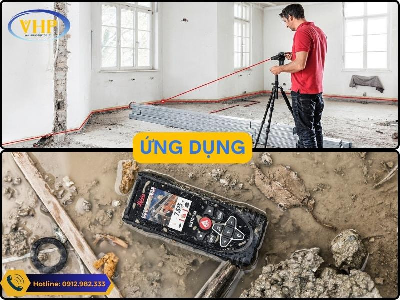 Các bài toán ứng dụng máy đo khoảng cách Leica DISTO X4
