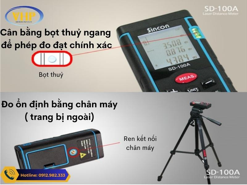 Cân bằng thước đo laser Sincon SD-100A