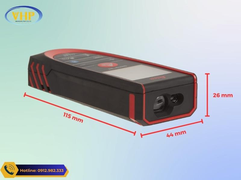 Kích thước Máy đo khoảng cách Laser Leica DISTO D2