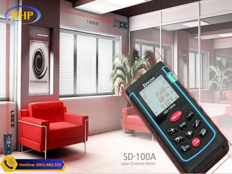 Sử dụng máy đo laser Sincon SD100A ngoài thực tế