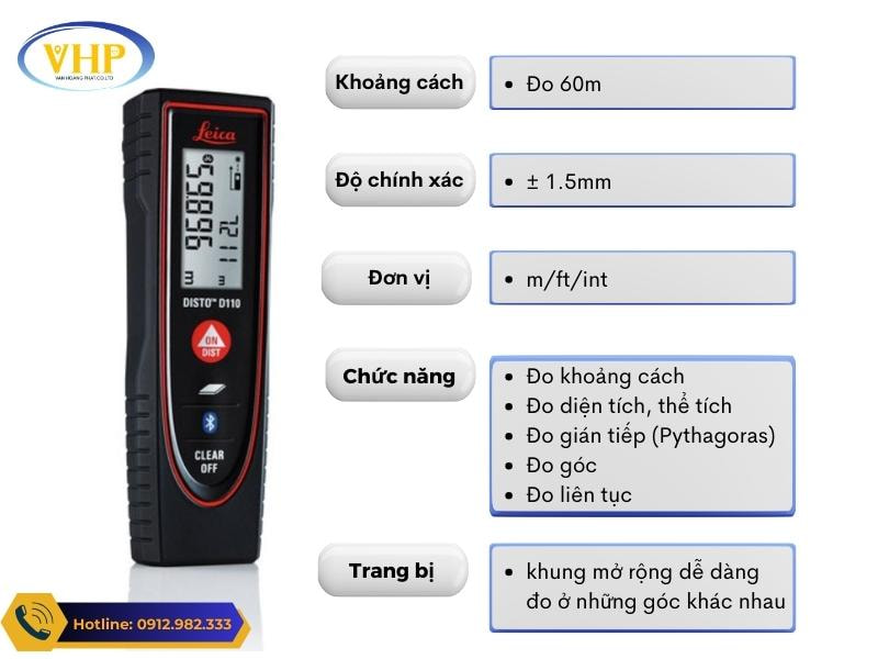 Tính năng nổi bật của máy Leica DISTO D110