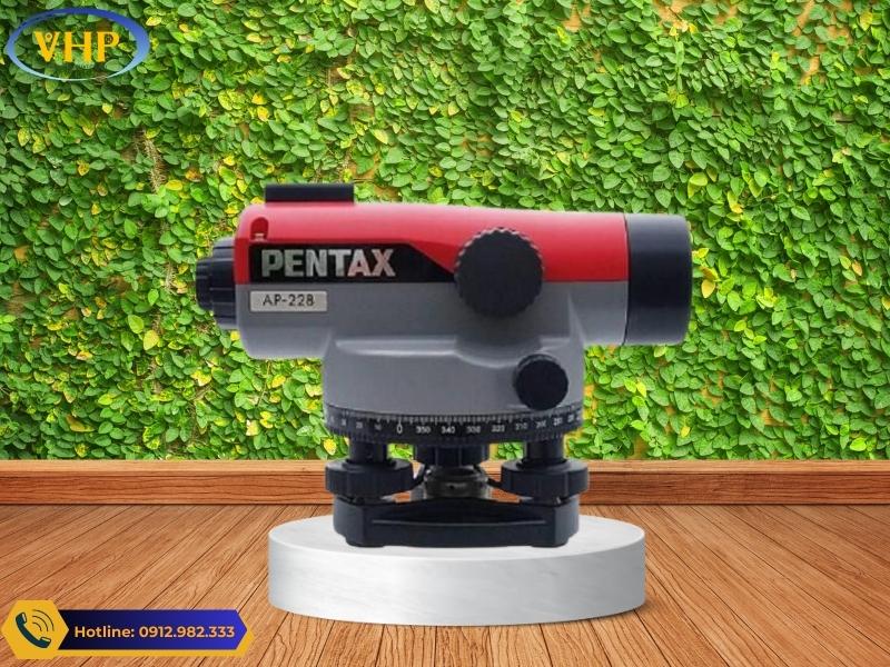 Máy thủy bình Pentax AP-228 có thiết nhỏ gọn, tinh tế 