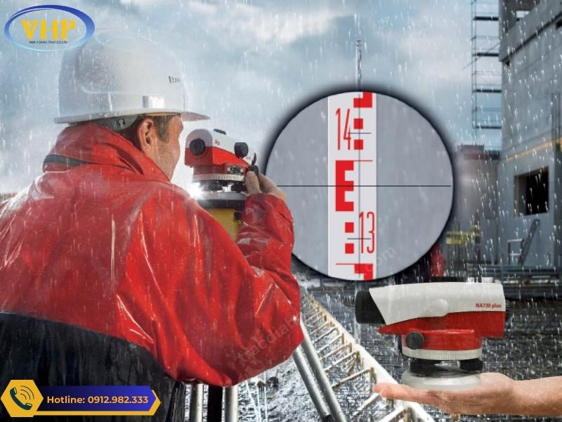 Khả năng làm việc của máy thủy bình Leica NA-730Plu