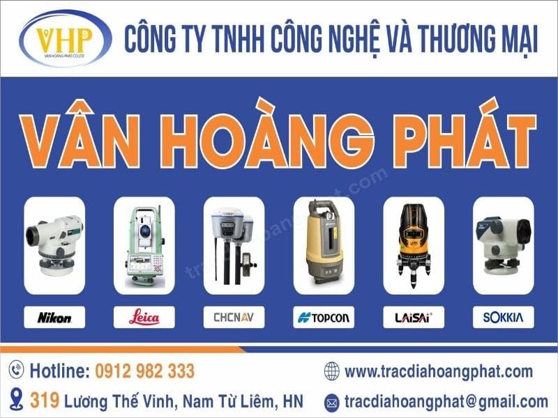 Trắc Địa Hoàng Phát là đơn vị cung cấp các dòng máy thủy bình Topcon Chính Hãng