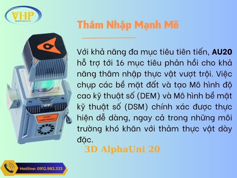Máy Scan 3D AlphaUni 20 Thăm Nhập Mạnh Mẽ