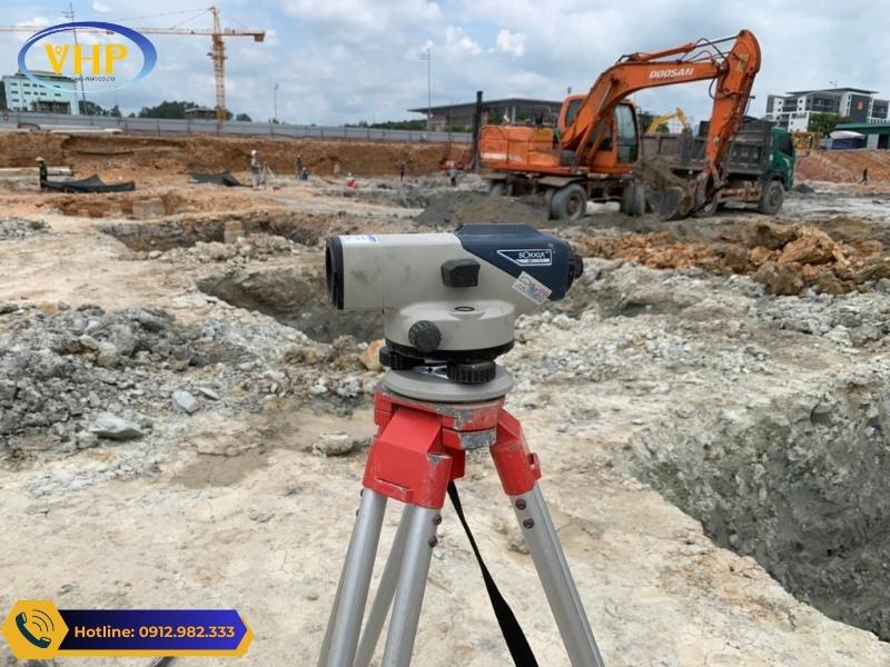 Máy thủy bình Sokkia được dùng trong công tác xây dựng, đo đạc
