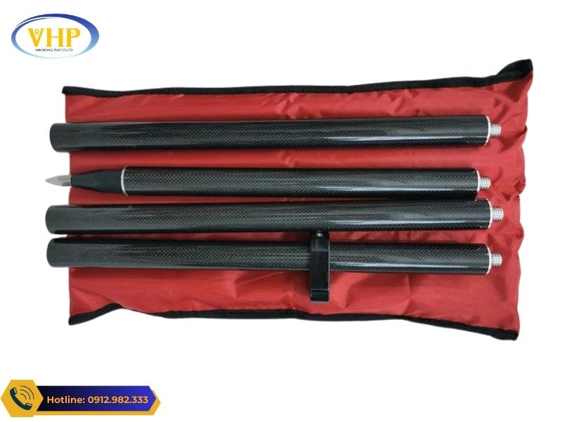 Sào cacbon 4 đốt GNSS RTK