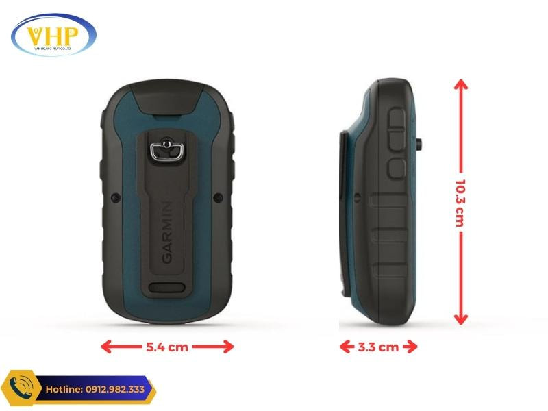 Kích thước máy định vị cầm tay GPS Garmin eTrex 22x