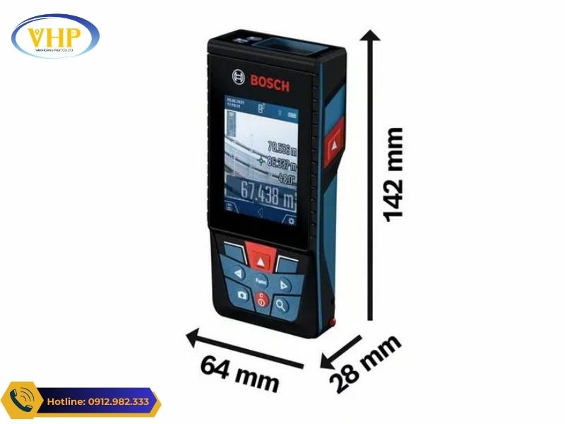 Kích thước Máy đo khoảng cách Laser Bosch GLM 150C