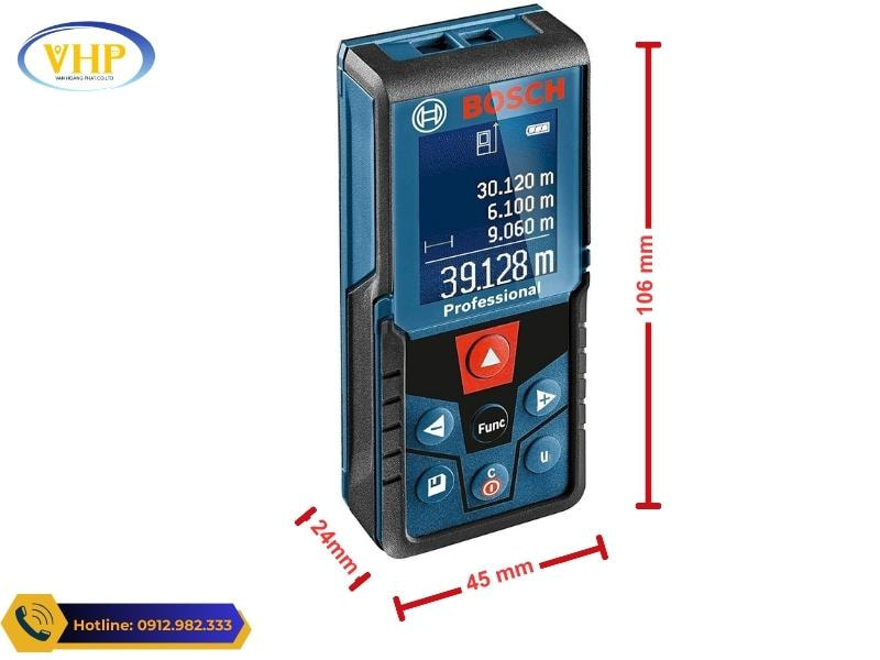 Kích thước của máy đo Laser Bosch GLM 40