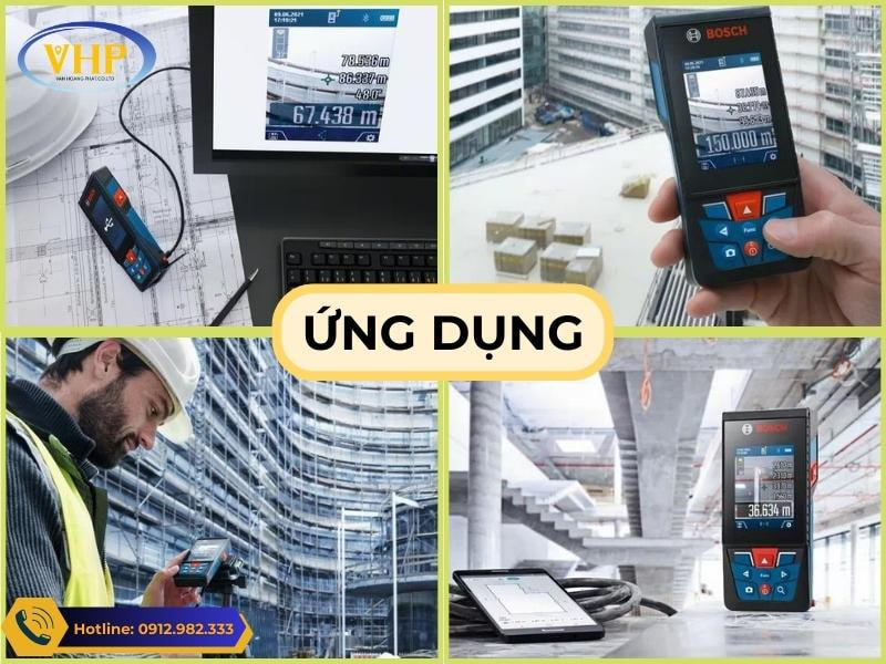 Sử dụng máy đo laser Bosch GLM 150C ngoài thực tế