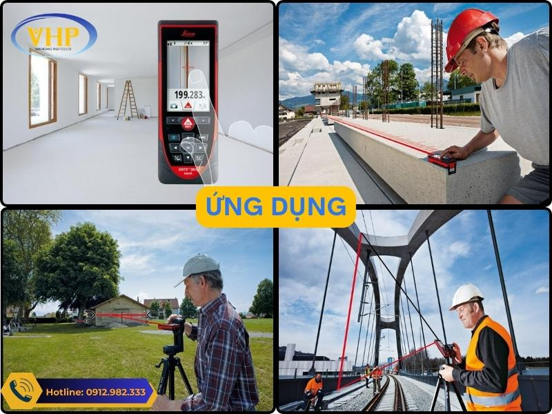 Sử dụng máy đo Laser Leica DISTO D810 Ngoài thực tế.