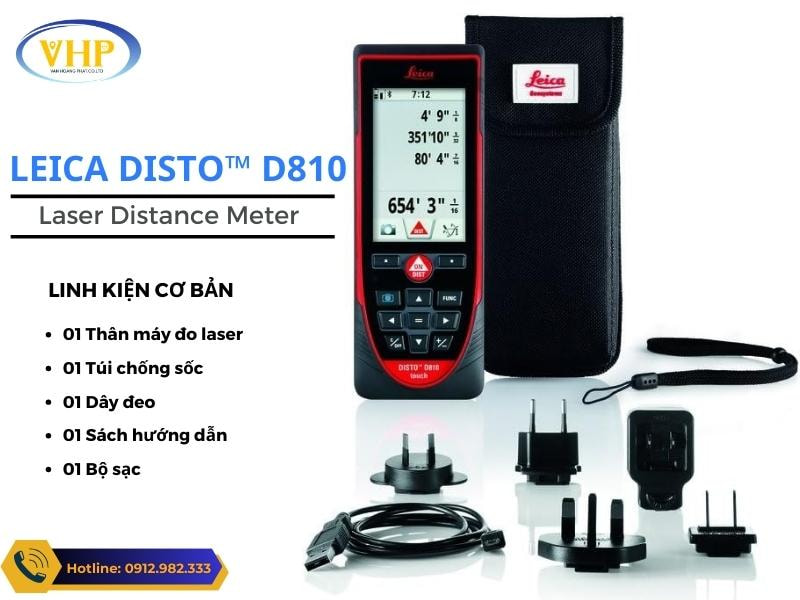 Trọn bộ máy đo khoảng cách Laser Leicad810.