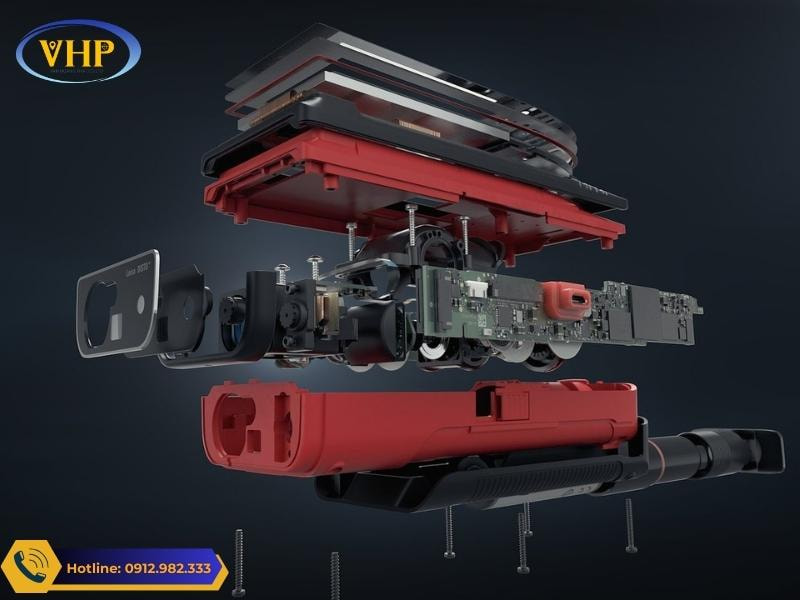 Bản vẻ lắp của máy đo khoảng cách Laser Leica DISTO D810