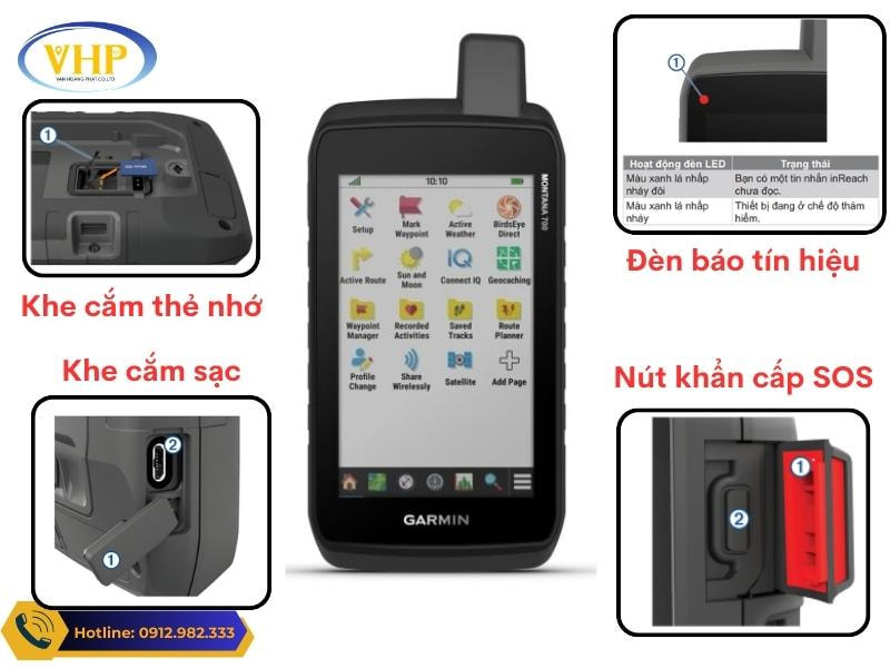 Thiết kế Máy định vị cầm tay GPS Garmin MONTANA 700