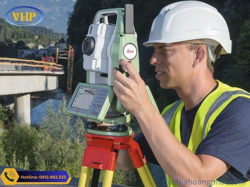 Máy toàn đạc điện tử Leica TS10 Khảo sát đường