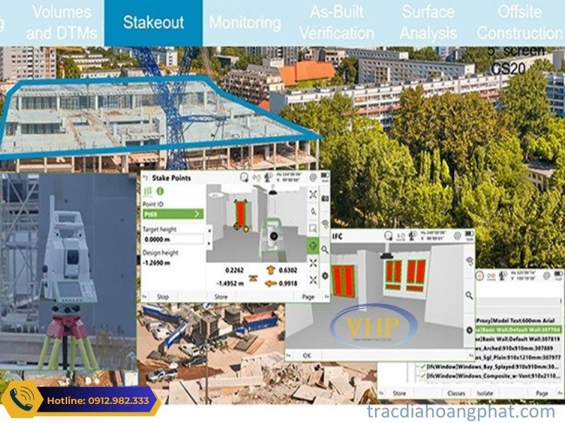 Phần mềm hiện trường Leica Captivate kết hợp Leica Infinity