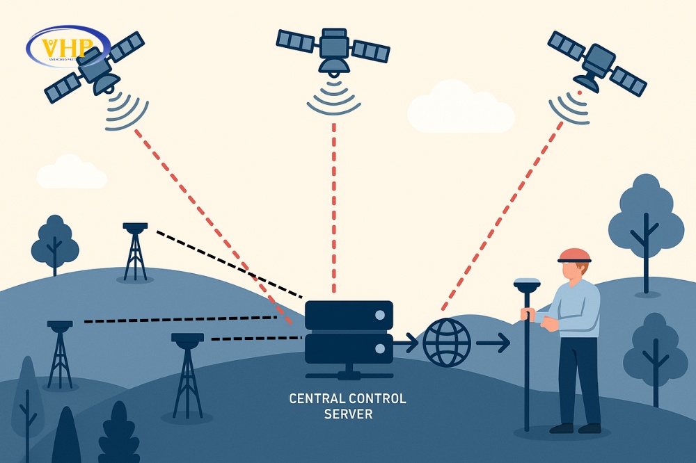 Đo RTK bằng trạm CORS sử dụng khá phổ biến hiện nay