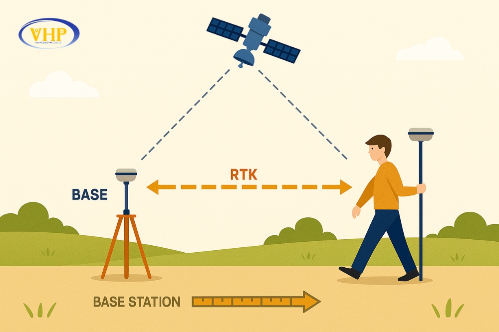 Ứng dụng đo động máy RTK