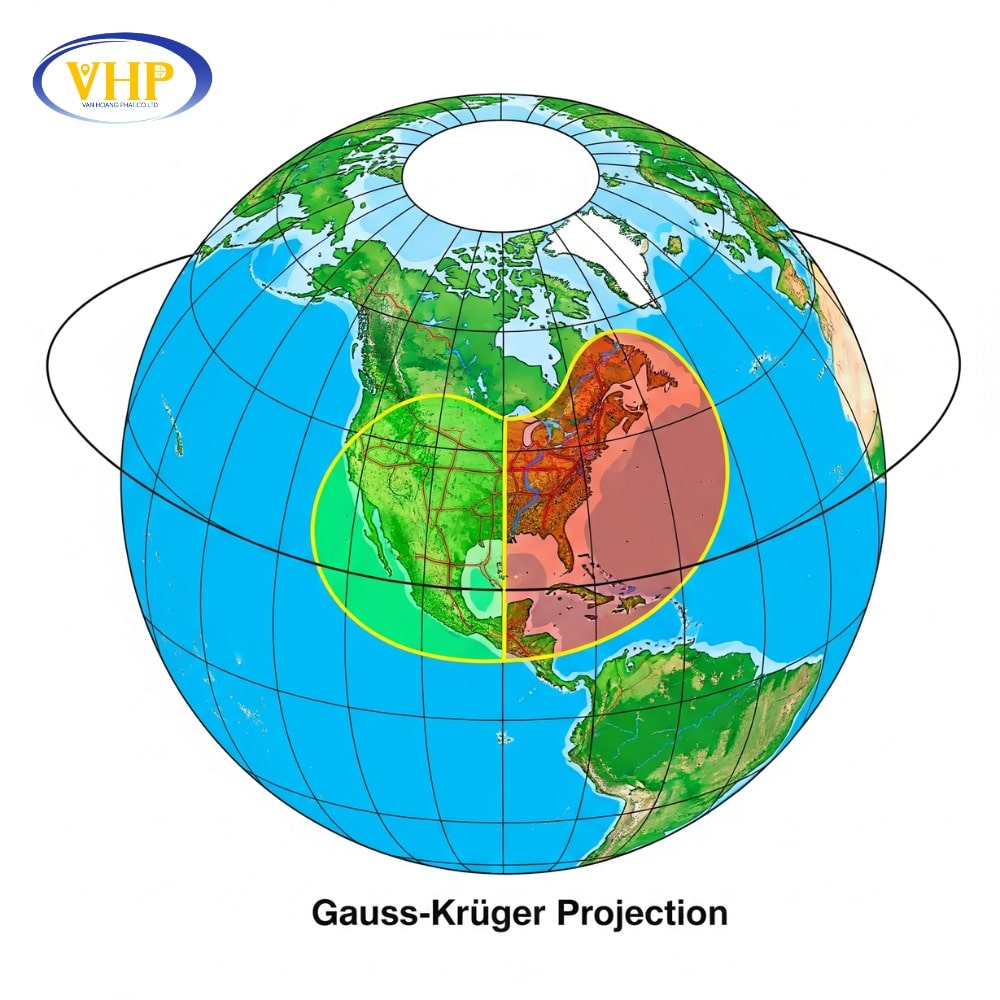 Ứng dụng phép chiếu Gauss-Krüger cho bản đồ tỷ lệ lớn và phạm vi hẹp