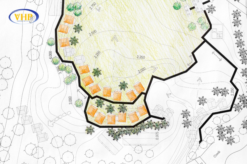 Bản vẽ bình đô của một dự án