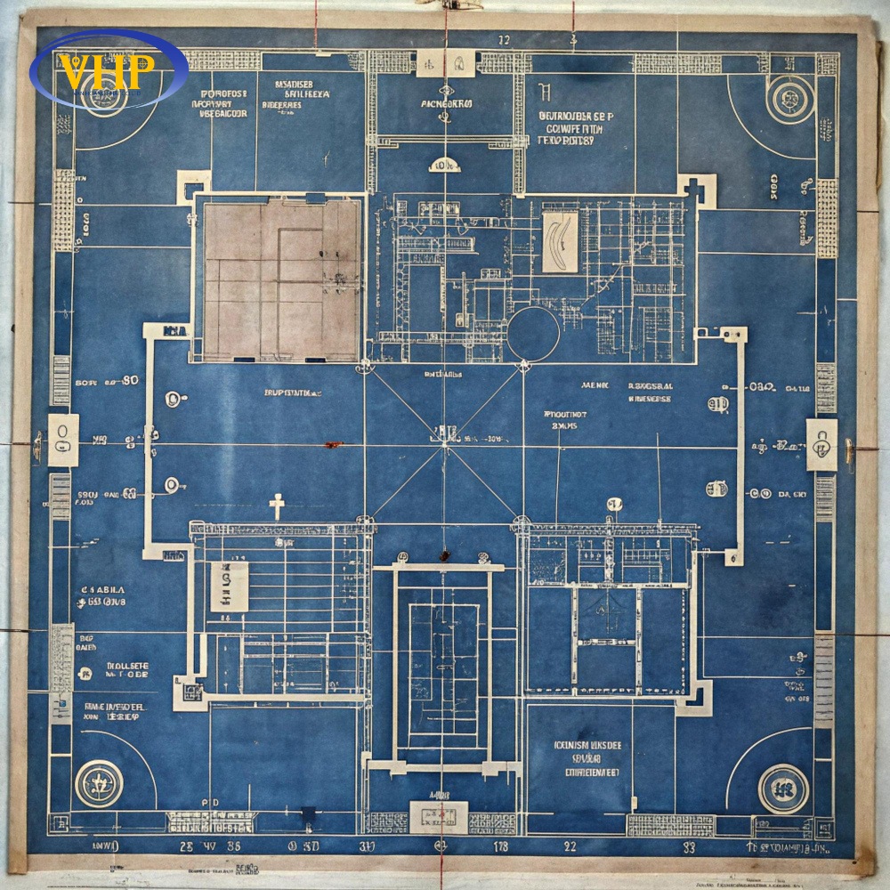 Bản vẽ bình đồ thể hiện khái niệm và vai trò cốt lõi của bình đồ trong ngành trắc địa