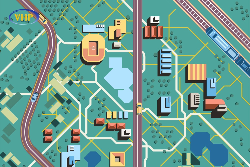 Định nghĩa chuyên sâu về hình chiếu vuông góc địa hình và địa vật trong ngành trắc địa