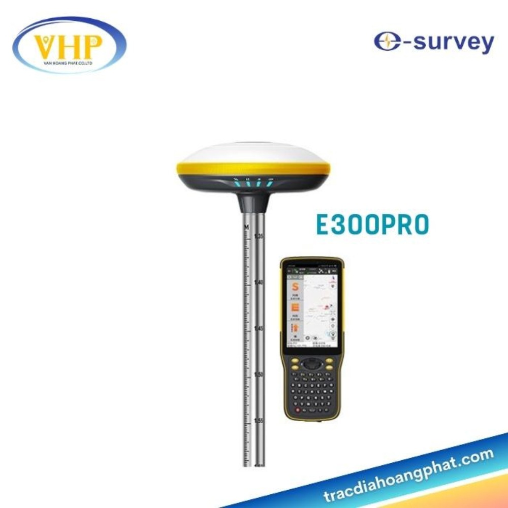 Máy GNSS RTK E-Survey E300Pro 2 tần số, 1408 kênh, bù nghiêng IMU 60 độ, bảo hành 24 tháng