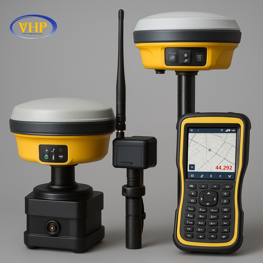 Thành phần chính máy GPS RTK 2 tần số dùng trong trắc địa