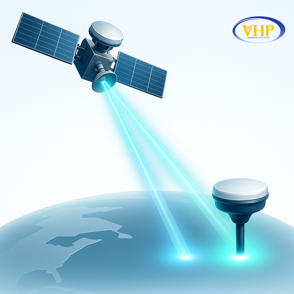 Máy GPS RTK 2 tần số L1 L2 (hoặc L1 L5) giảm sai số ionospheric